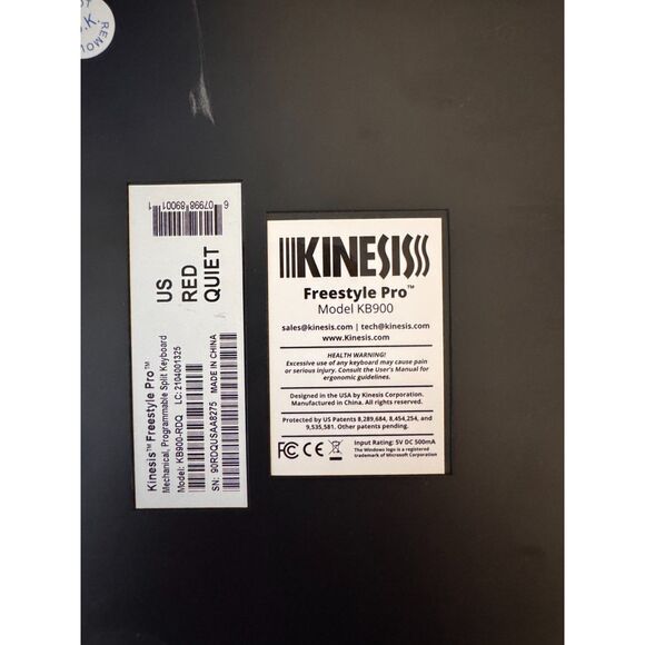 KINESIS Freestyle Pro Ergo Mechanical Keyboard (Cherry MX Silent Red Switches) - Picture 6 of 6